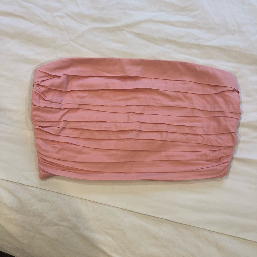 Abercrombie pink crop tube top